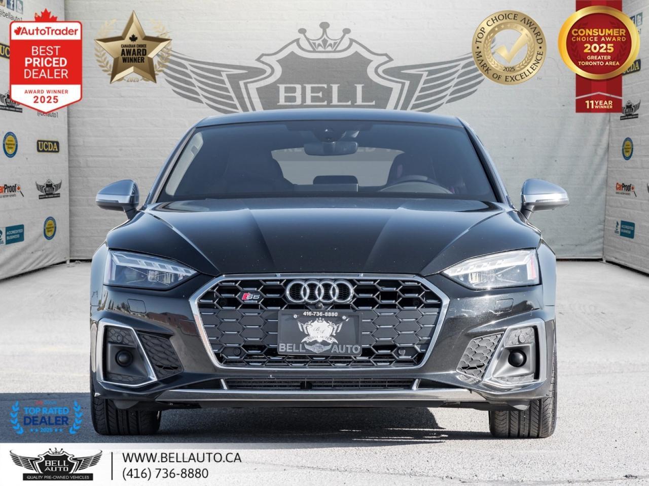 2022 Audi S5 Sportback Technik | QUATTRO | S-LINE | NAVI | PANO | RED LTHR | CRBNFIBR | MSGSEATS | NOACCIDENT Toronto ON