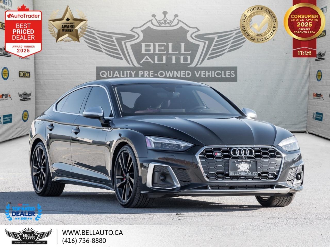 2022 Audi S5 Sportback Technik | QUATTRO | S-LINE | NAVI | PANO | RED LTHR | CRBNFIBR | MSGSEATS | NOACCIDENT