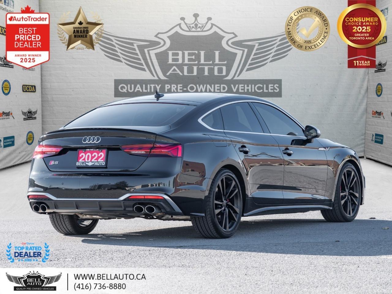 2022 Audi S5 Sportback Technik | QUATTRO | S-LINE | NAVI | PANO | RED LTHR | CRBNFIBR | MSGSEATS | NOACCIDENT Toronto ON