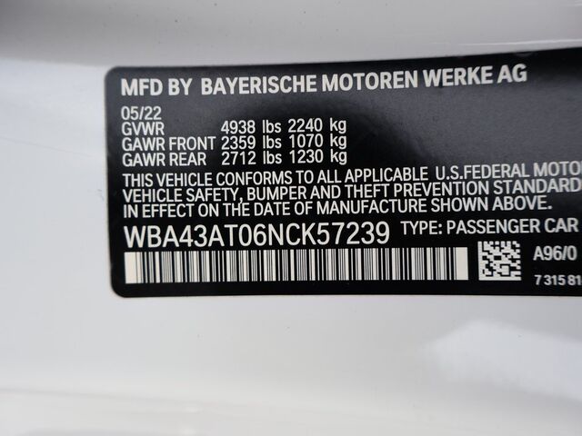 2022 BMW 4 Series 430i xDrive Oshkosh WI