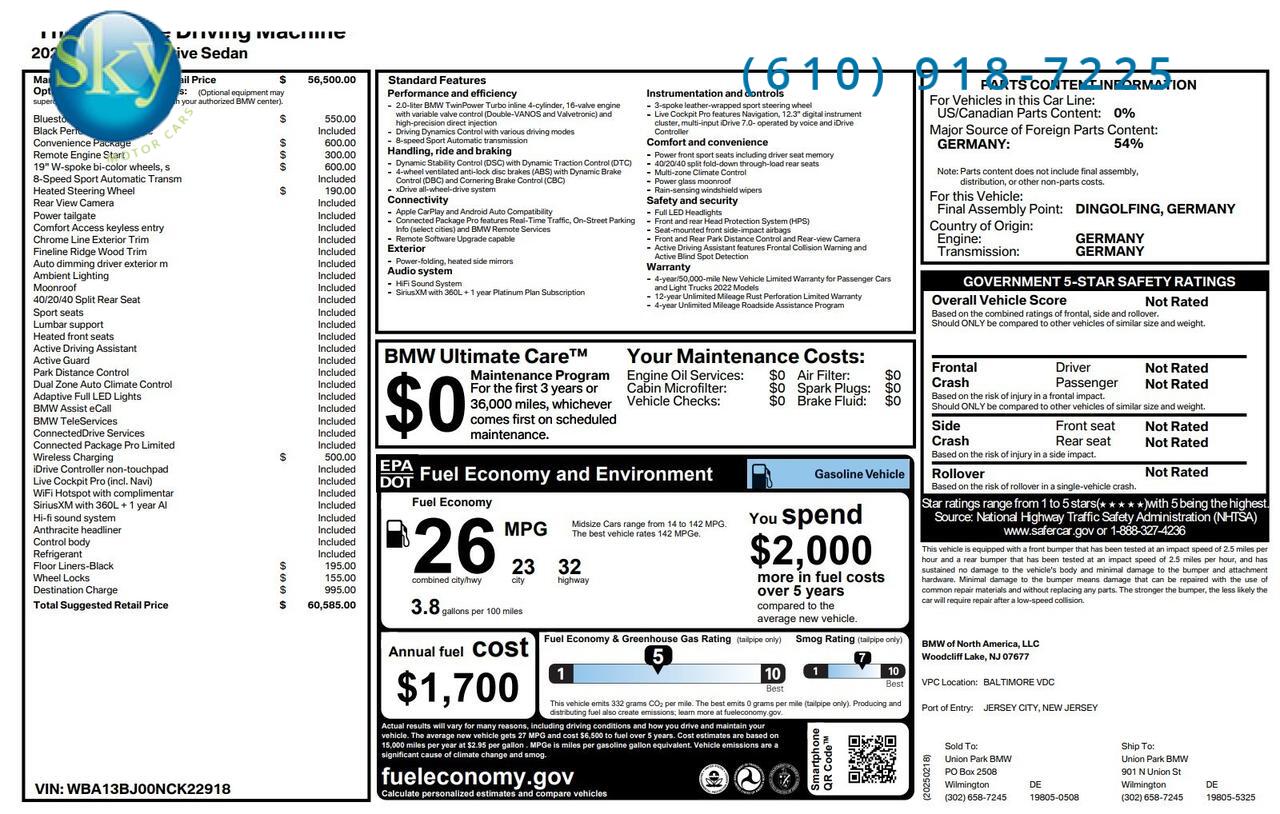 2022 BMW 5 Series 530i xDrive