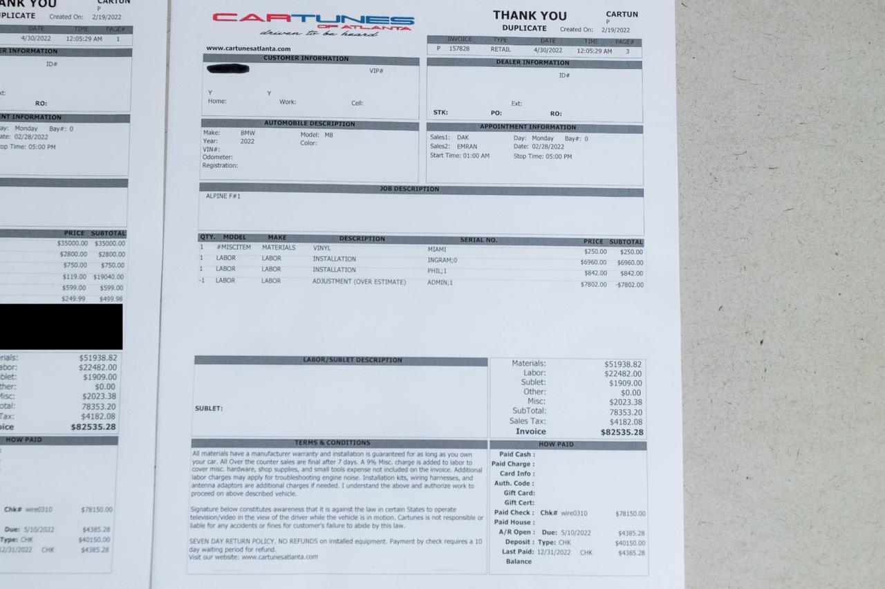 2022 BMW M8 Competition Marietta GA