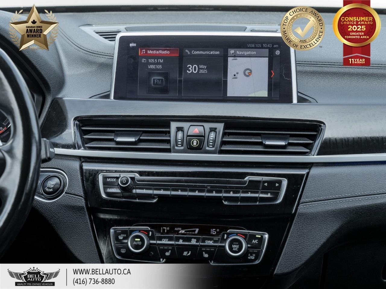 2022 BMW X1 xDrive28i, M-SPORTPKG, NAVI, PANO, B.CAM, SNSRS, AMBNTLGHT, NOACCIDENT Toronto ON