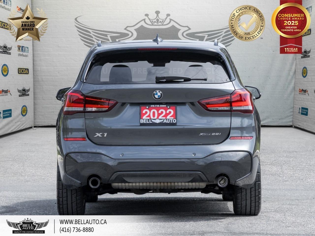 2022 BMW X1 xDrive28i, M-SPORTPKG, NAVI, PANO, B.CAM, SNSRS, AMBNTLGHT, NOACCIDENT Toronto ON