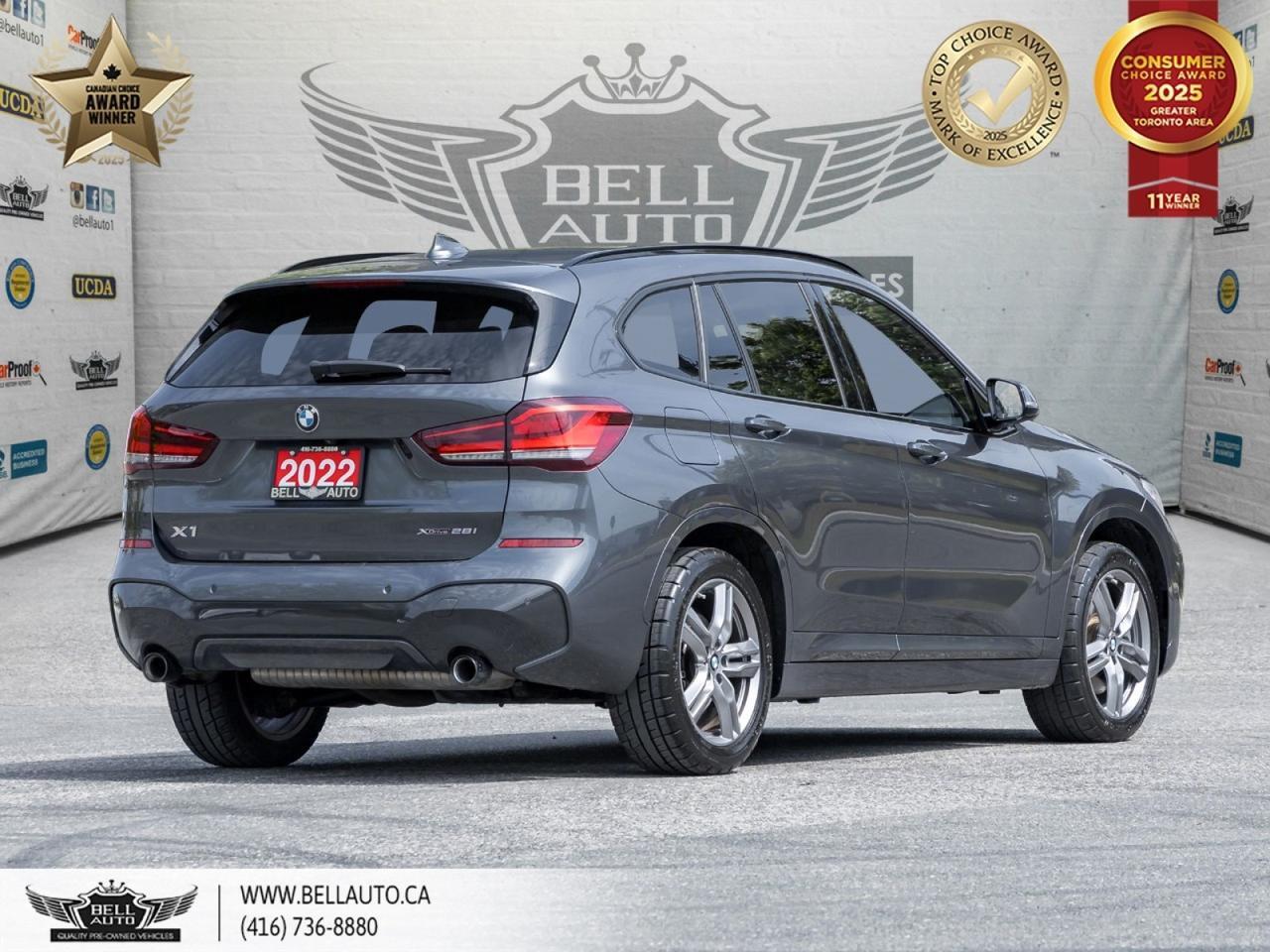 2022 BMW X1 xDrive28i, M-SPORTPKG, NAVI, PANO, B.CAM, SNSRS, AMBNTLGHT, NOACCIDENT Toronto ON