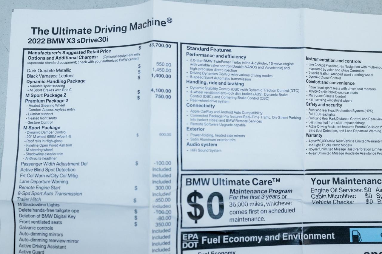 2022 BMW X3 sDrive30i Marietta GA