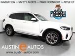 2022 BMW X3 sDrive30i *NAVIGATION, LIVE COCKPIT PRO, SAFETY ALERTS, BACKUP-CAMERA, COLOR TOUCHSCREEN, PANORAMA MOONROOF, HEATED SEATS/STEERING, COMFORT ACCESS, POWER LIFTGATE, WIRELESS CHARGING, ANDROID & APPLE