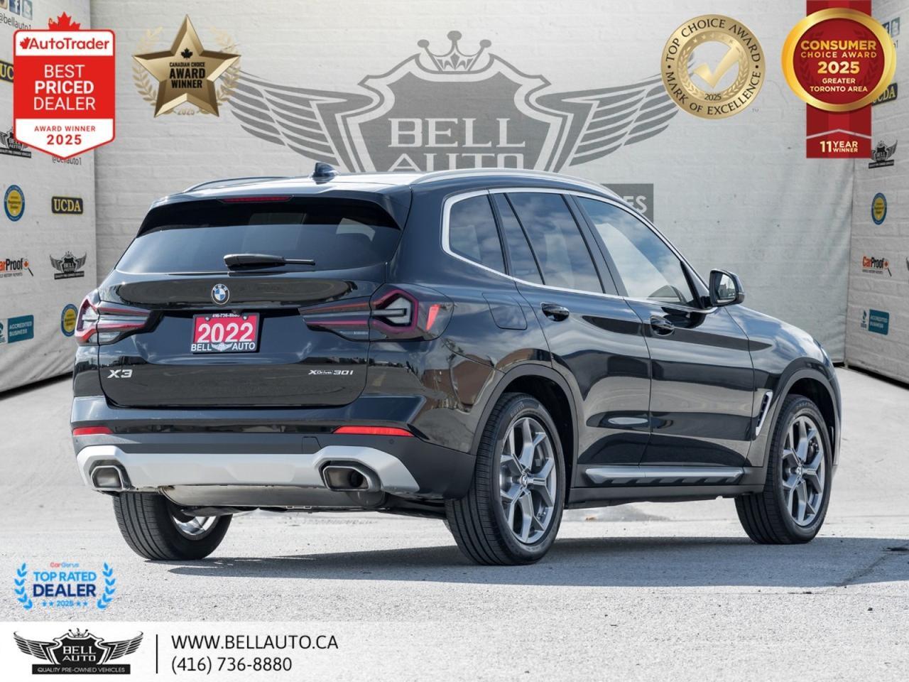2022 BMW X3 xDrive30i | NAVI | B.CAM | PANO | PWR&MMRY LTHR | WDTRIM | NOACCIDENT Toronto ON