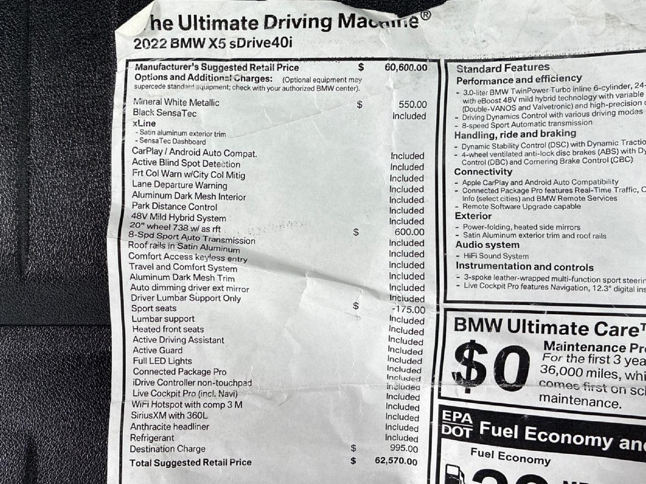 2022 BMW X5 sDrive40i, 20in Wheels Houston TX