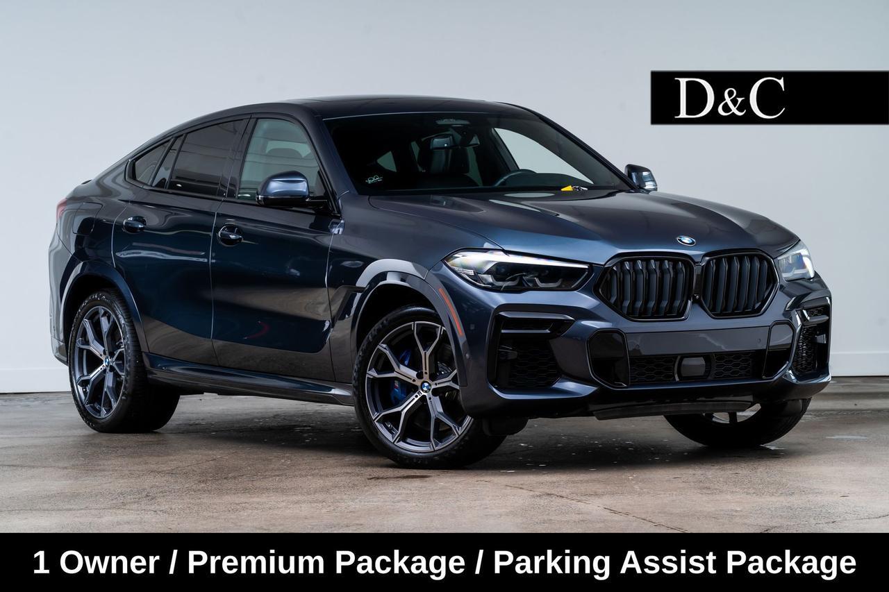 2022 BMW X6 M50i 1 Owner / Premium Package / Parking Assist Package