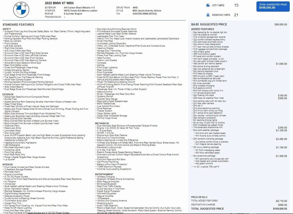 2022 BMW X7 M50i Tigard OR