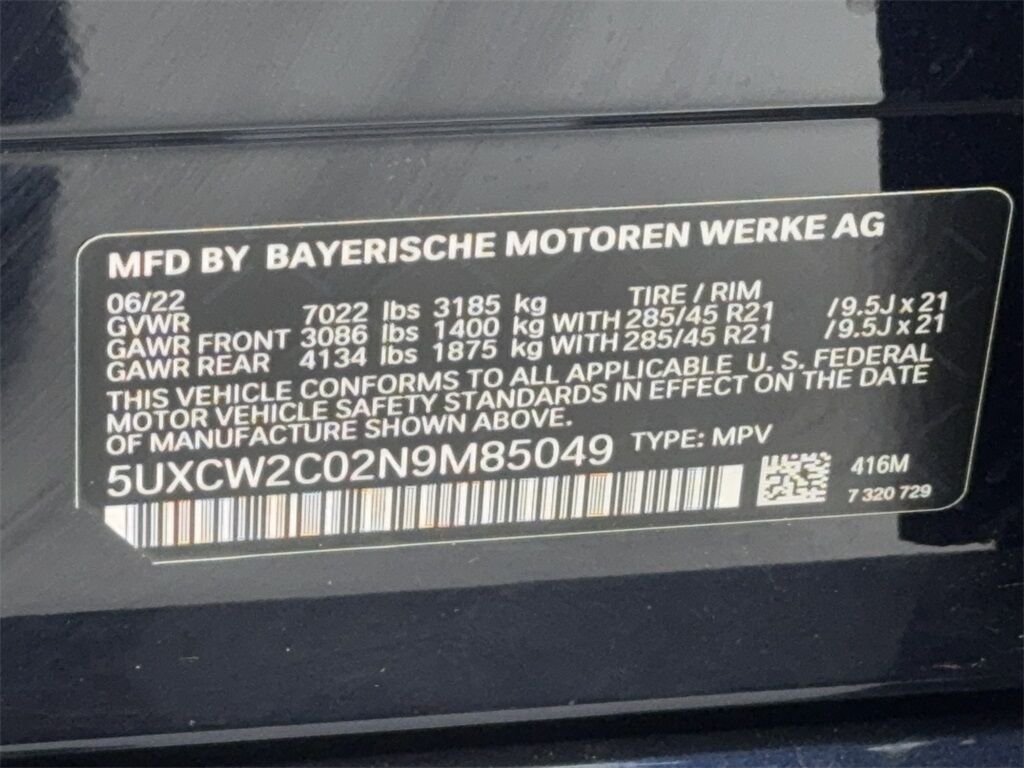 2022 BMW X7 xDrive40i M SPORT,NAV,CAM,PANO,HTD STS,BLIND SPOT, Plano TX