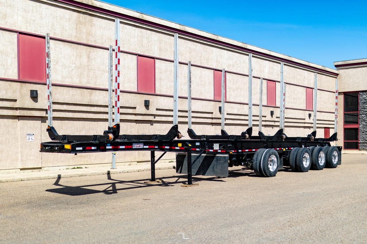 2022 BWS 51 Ft. 4 Axle Logging Trailer Red Deer AB