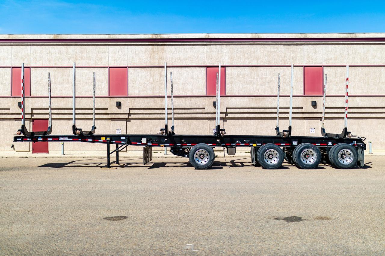 2022 BWS 51 Ft. 4 Axle Logging Trailer Red Deer AB