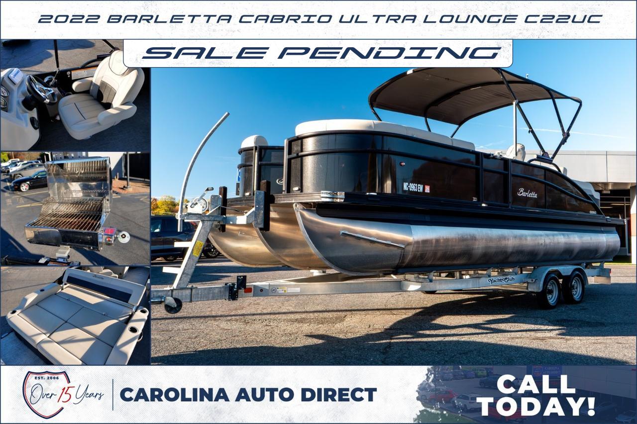 2022 Barletta Cabrio Ultra Lounge C22UC / Tri-Toon / Power Top / Co Captain Chair!