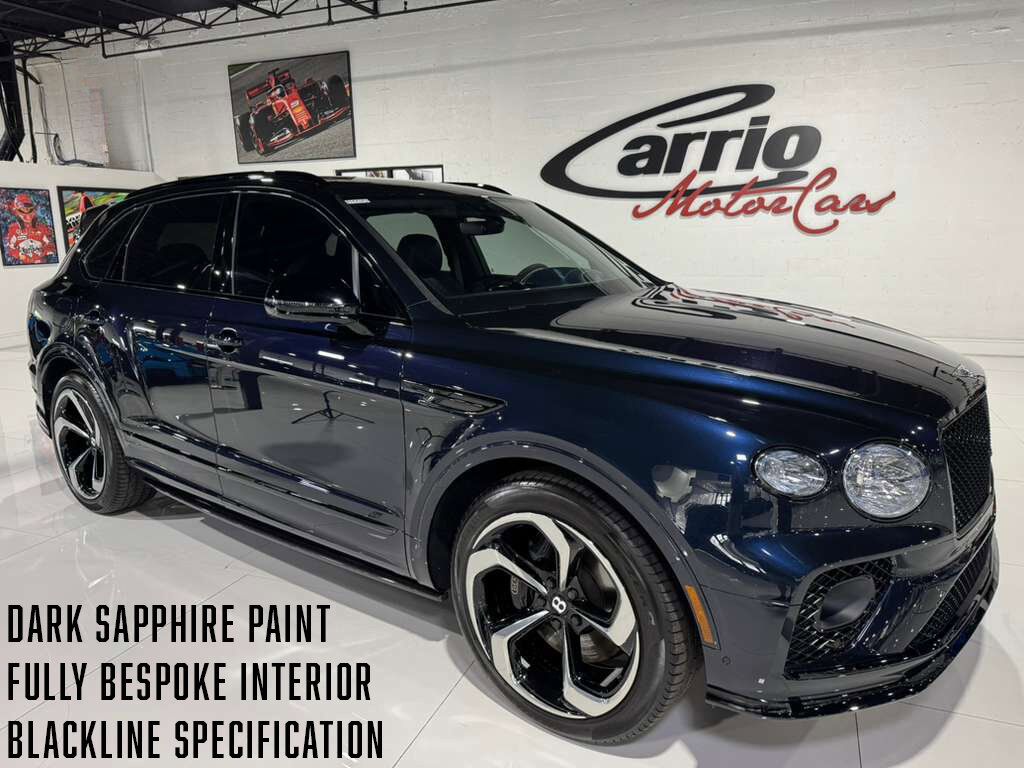 2022 Bentley Bentayga S Dark Sapphire paint, Blackline Specification, bespoke interior AND MUCH MORE!! Fort Lauderdale FL