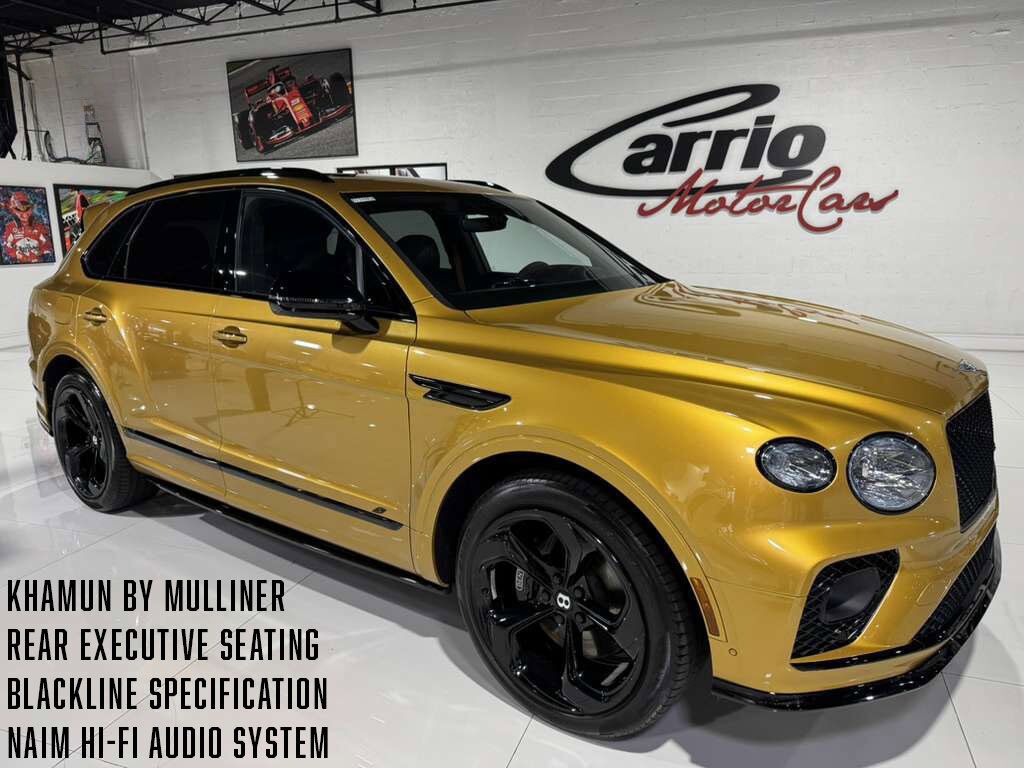 2022 Bentley Bentayga S Khamun By Mulliner,Blackline Specification,Naim audio system,rear executive seating AND MUCH MORE! Fort Lauderdale FL