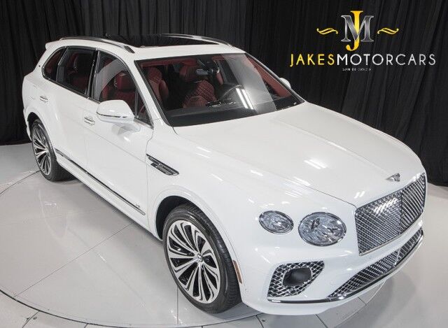 2022 Bentley Bentayga V8 FIRST EDITION ($254,145 MSRP) *4-SEAT SPECIFICATION* *CARBON FIBER VENEER* *NAIM AUDIO* *WHITE ON RED* San Diego CA