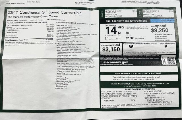 2022 Bentley Continental GT Speed Franklin TN