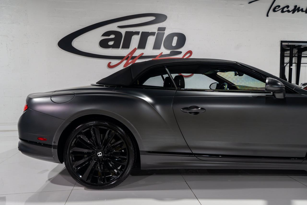 2022 Bentley Continental GTC Speed Anthracite Satin paint,Hotspur/Beluga interior,Blackline Specification,Naim audio & MORE!! Fort Lauderdale FL