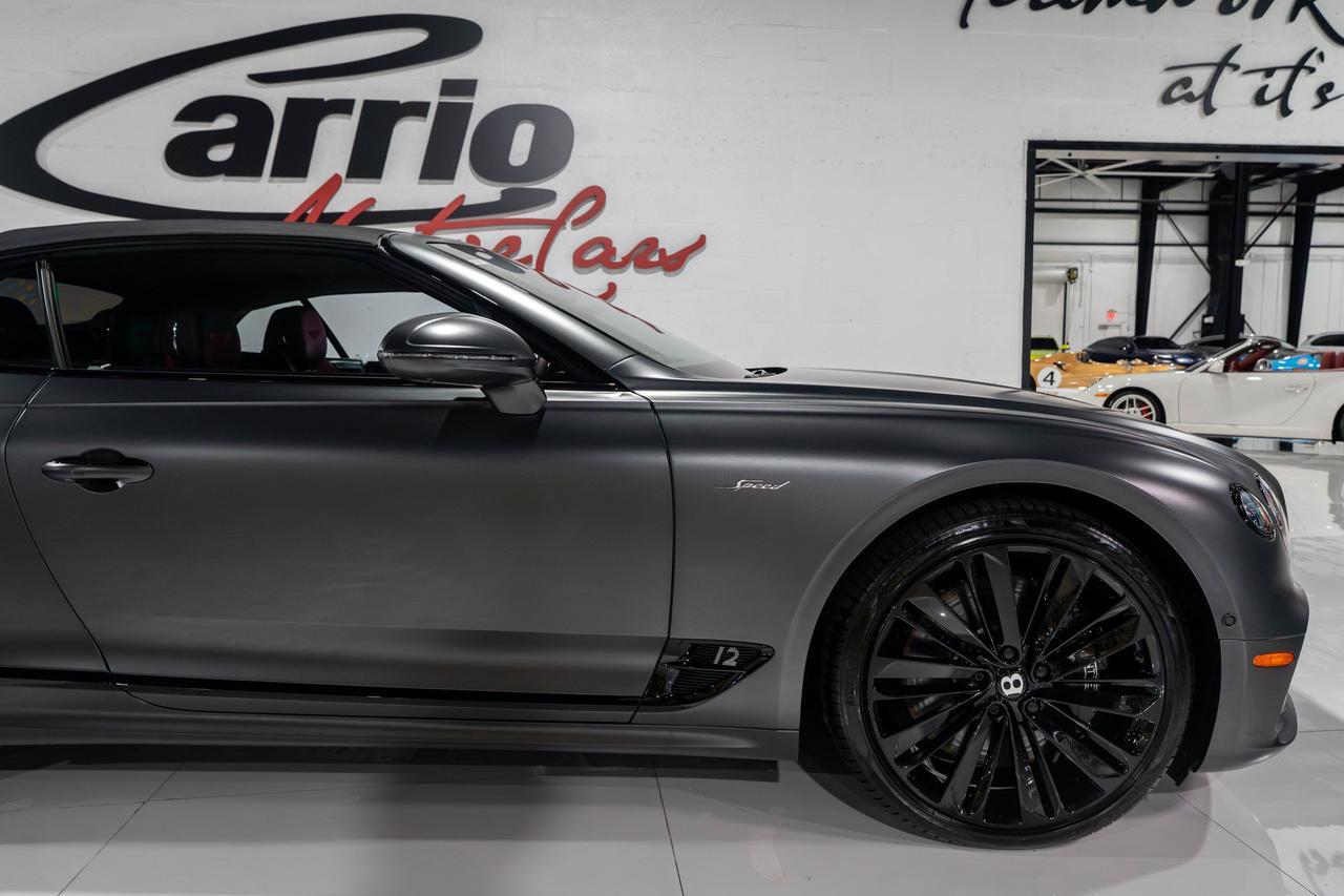 2022 Bentley Continental GTC Speed Anthracite Satin paint,Hotspur/Beluga interior,Blackline Specification,Naim audio & MORE!! Fort Lauderdale FL