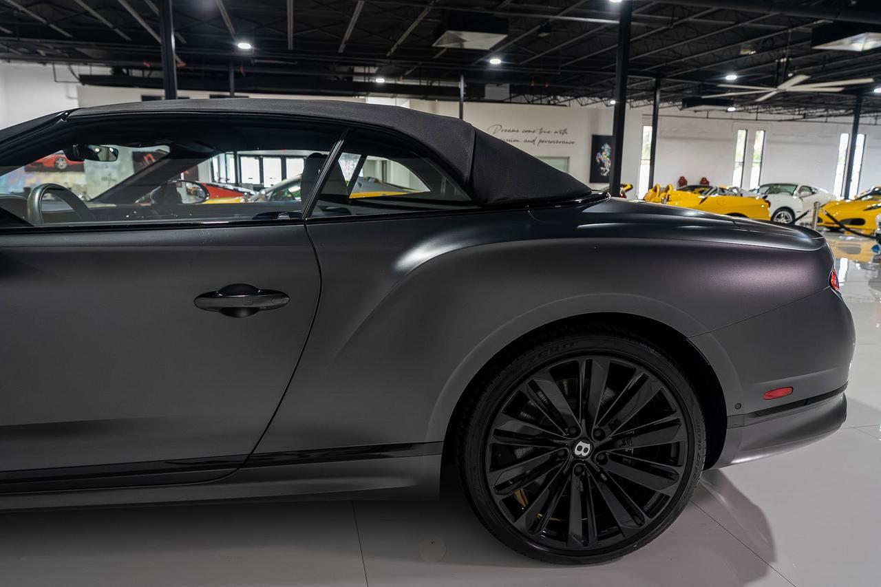 2022 Bentley Continental GTC Speed Anthracite Satin paint,Hotspur/Beluga interior,Blackline Specification,Naim audio & MORE!! Fort Lauderdale FL