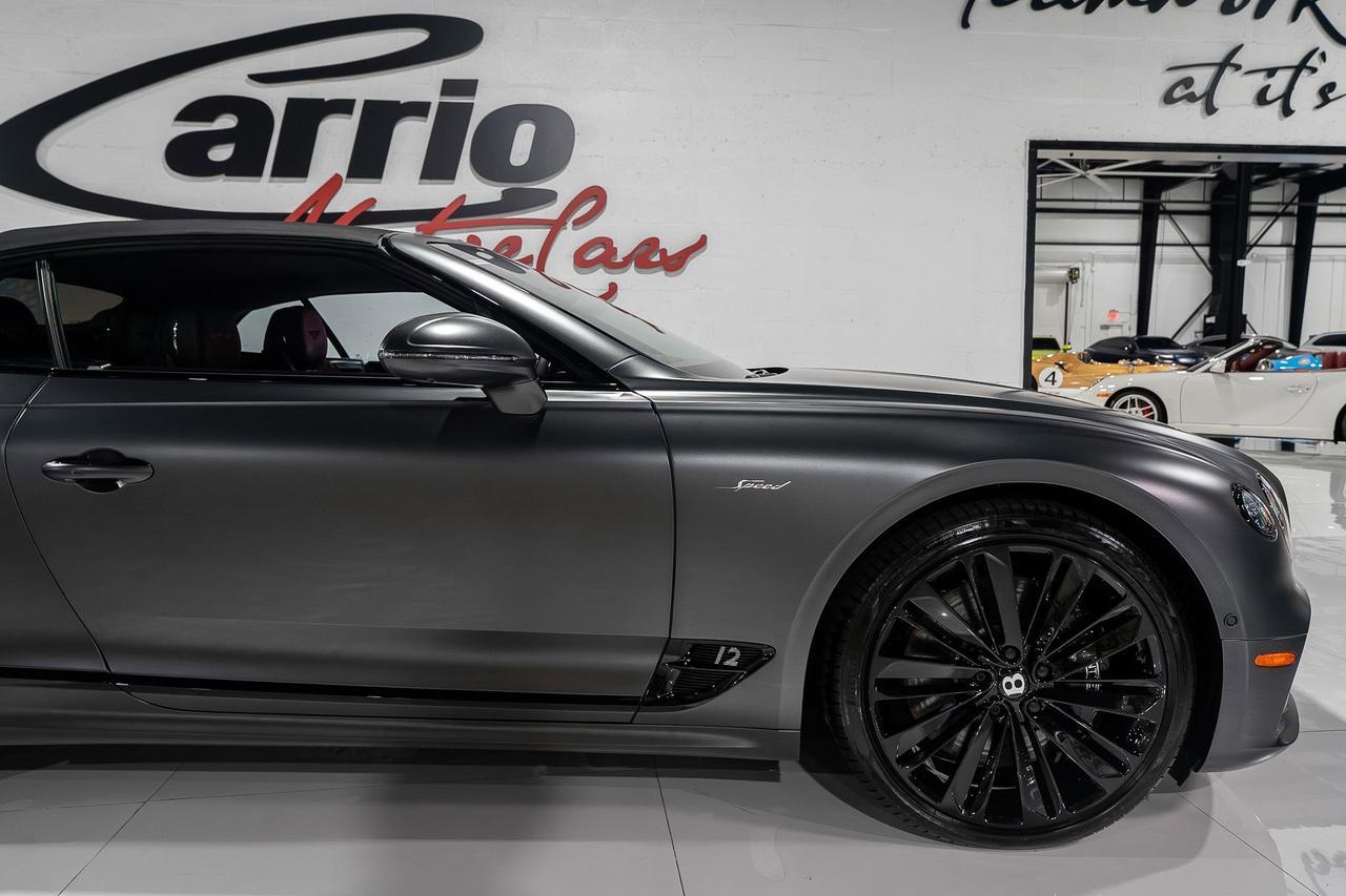 2022 Bentley Continental GTC Speed Anthracite Satin paint,Hotspur/Beluga interior,Blackline Specification,Naim audio & MORE!! Fort Lauderdale FL