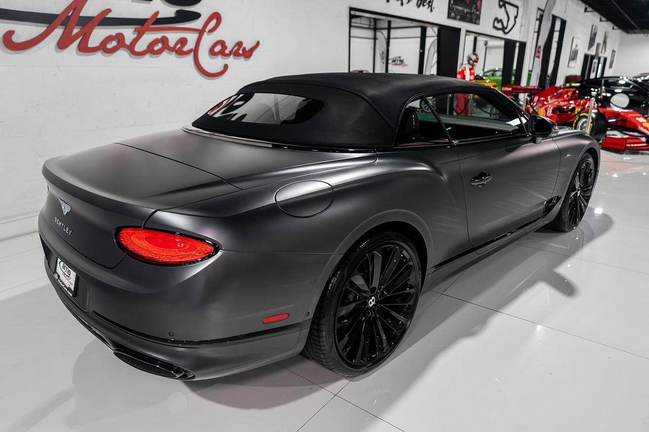 2022 Bentley Continental GTC Speed Anthracite Satin paint,Hotspur/Beluga interior,Blackline Specification,Naim audio & MORE!! Fort Lauderdale FL