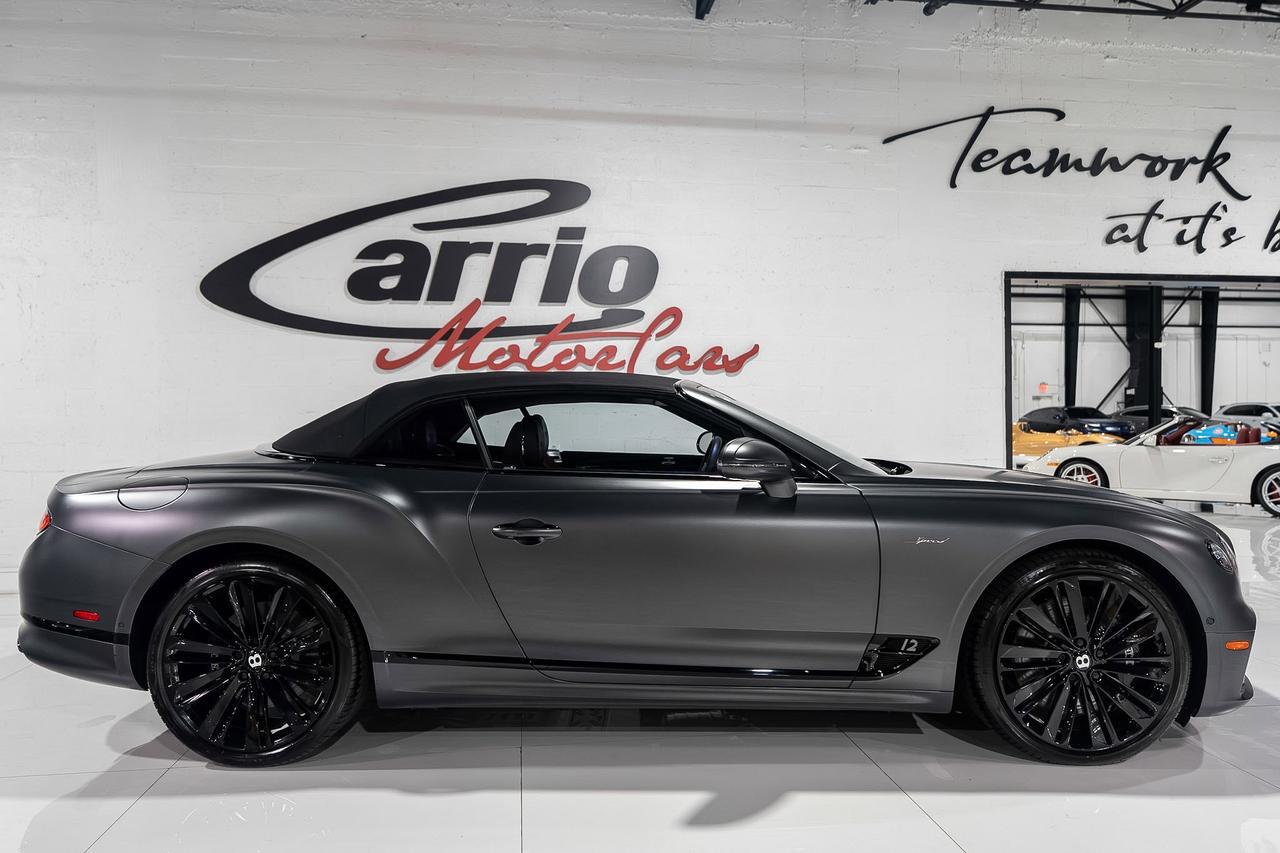 2022 Bentley Continental GTC Speed Anthracite Satin paint,Hotspur/Beluga interior,Blackline Specification,Naim audio & MORE!! Fort Lauderdale FL