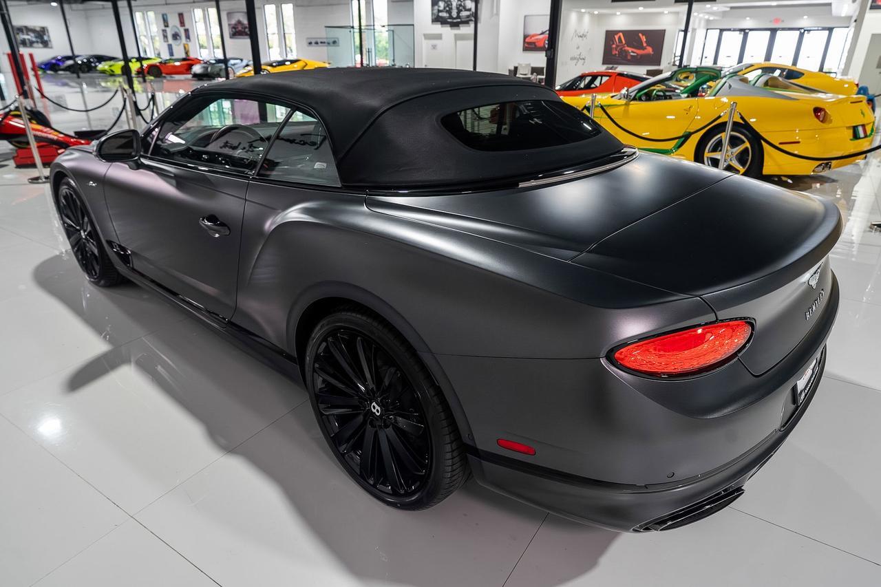 2022 Bentley Continental GTC Speed Anthracite Satin paint,Hotspur/Beluga interior,Blackline Specification,Naim audio & MORE!! Fort Lauderdale FL