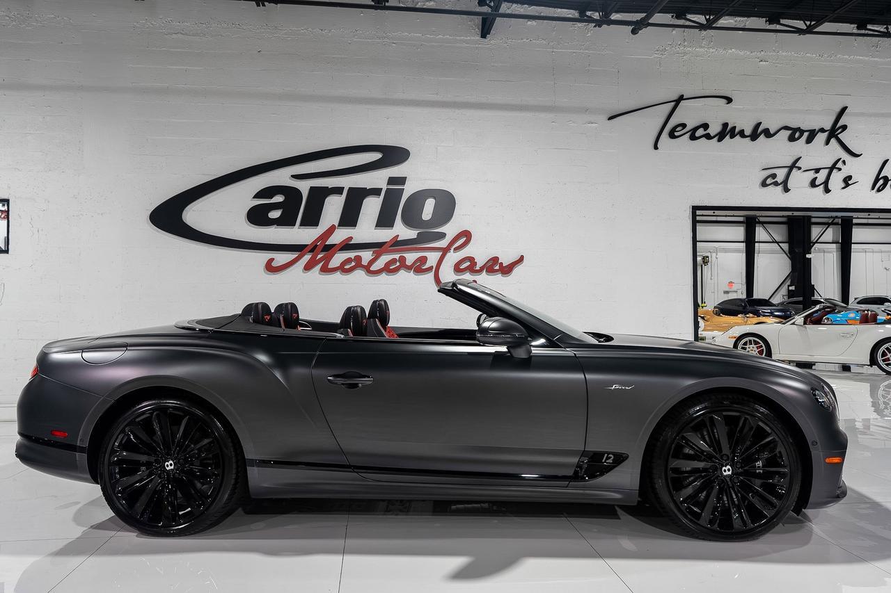2022 Bentley Continental GTC Speed Anthracite Satin paint,Hotspur/Beluga interior,Blackline Specification,Naim audio & MORE!! Fort Lauderdale FL