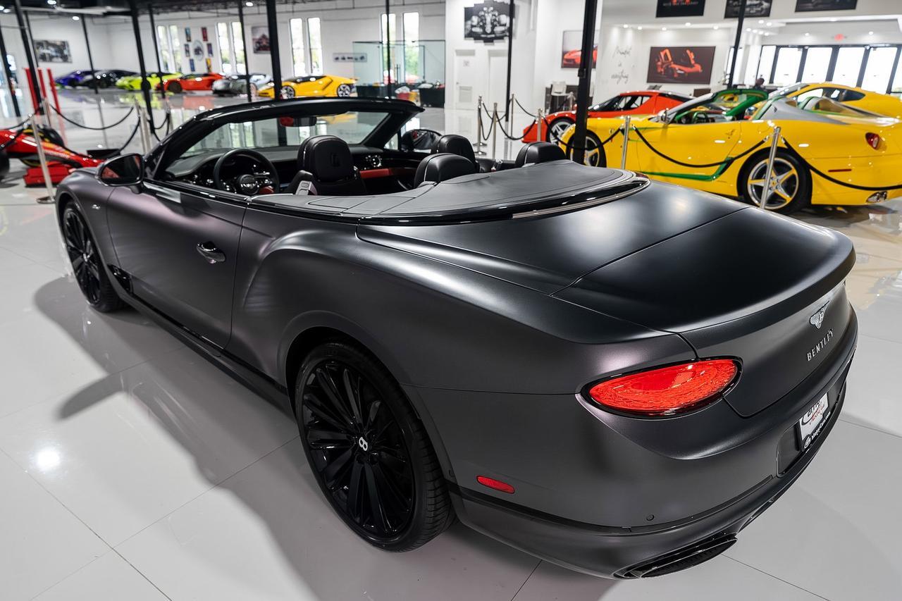 2022 Bentley Continental GTC Speed Anthracite Satin paint,Hotspur/Beluga interior,Blackline Specification,Naim audio & MORE!! Fort Lauderdale FL