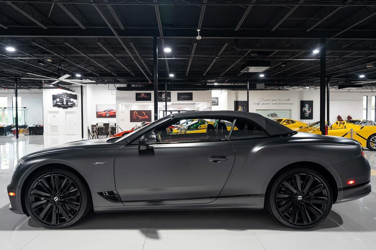 2022 Bentley Continental GTC Speed Anthracite Satin paint,Hotspur/Beluga interior,Blackline Specification,Naim audio & MORE!! Fort Lauderdale FL