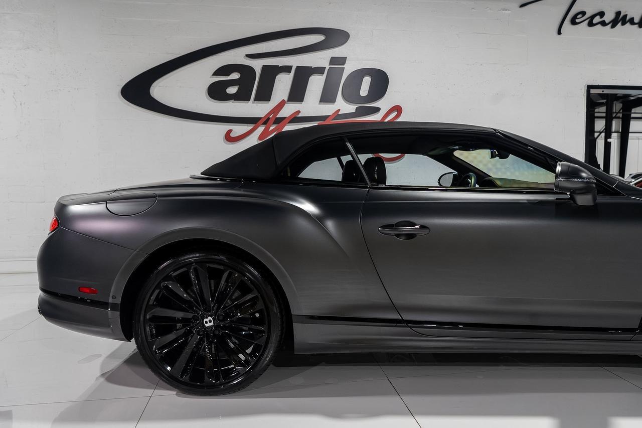 2022 Bentley Continental GTC Speed Anthracite Satin paint,Hotspur/Beluga interior,Blackline Specification,Naim audio & MORE!! Fort Lauderdale FL