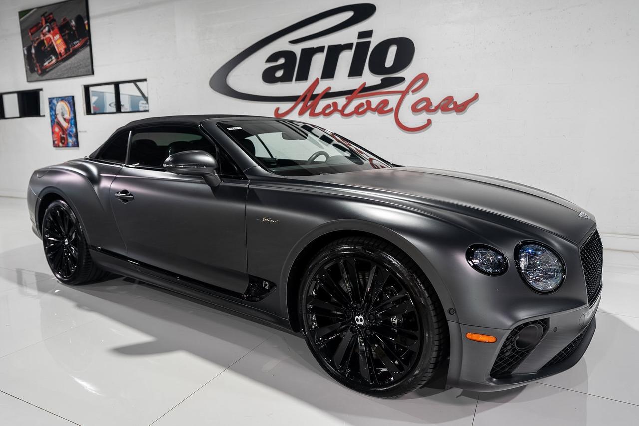 2022 Bentley Continental GTC Speed Anthracite Satin paint,Hotspur/Beluga interior,Blackline Specification,Naim audio & MORE!! Fort Lauderdale FL