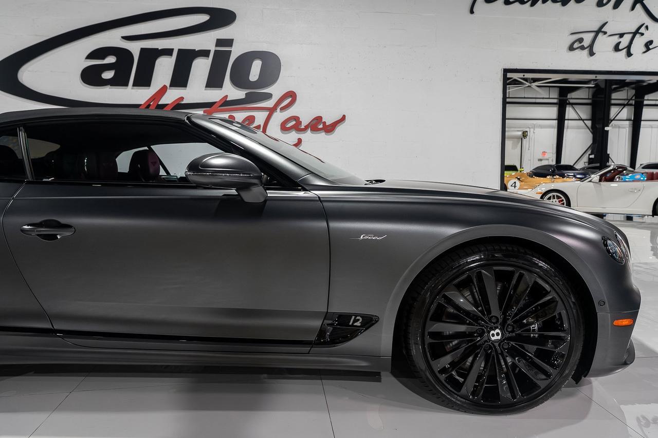 2022 Bentley Continental GTC Speed Anthracite Satin paint,Hotspur/Beluga interior,Blackline Specification,Naim audio & MORE!! Fort Lauderdale FL