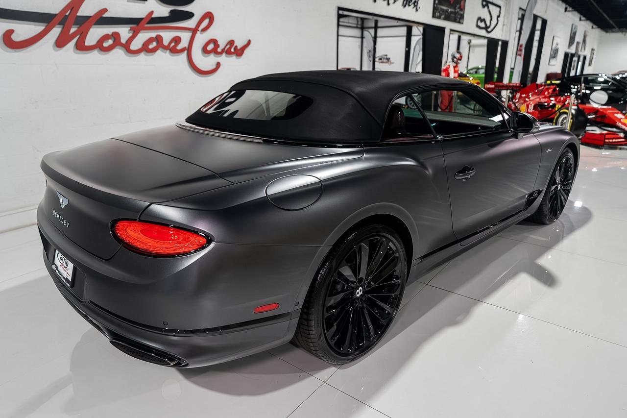 2022 Bentley Continental GTC Speed Anthracite Satin paint,Hotspur/Beluga interior,Blackline Specification,Naim audio & MORE!! Fort Lauderdale FL