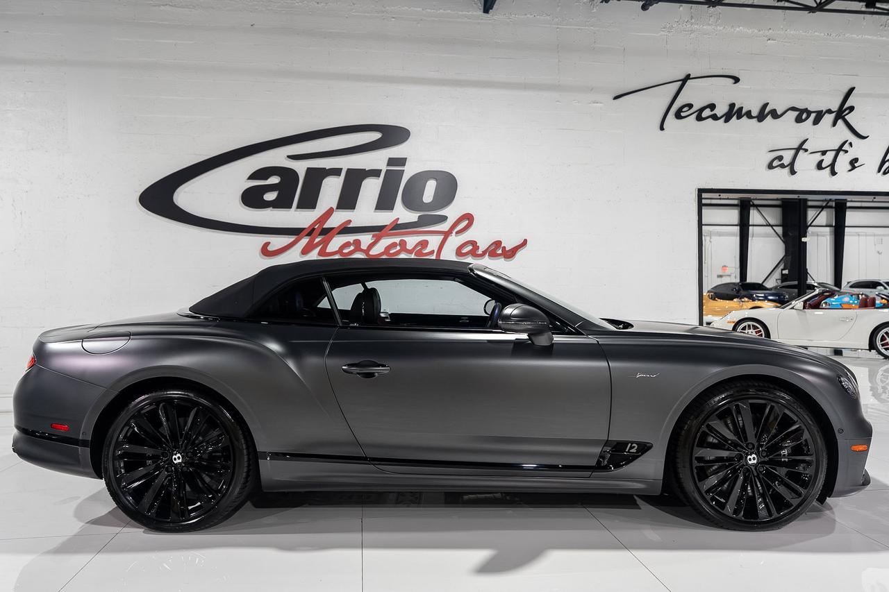 2022 Bentley Continental GTC Speed Anthracite Satin paint,Hotspur/Beluga interior,Blackline Specification,Naim audio & MORE!! Fort Lauderdale FL
