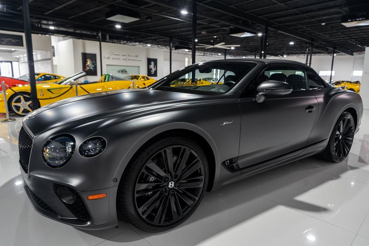 2022 Bentley Continental GTC Speed Anthracite Satin paint,Hotspur/Beluga interior,Blackline Specification,Naim audio & MORE!! Fort Lauderdale FL