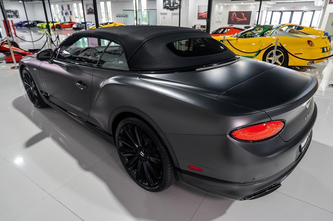 2022 Bentley Continental GTC Speed Anthracite Satin paint,Hotspur/Beluga interior,Blackline Specification,Naim audio & MORE!! Fort Lauderdale FL