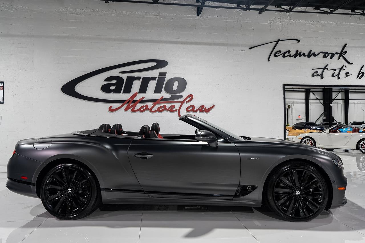 2022 Bentley Continental GTC Speed Anthracite Satin paint,Hotspur/Beluga interior,Blackline Specification,Naim audio & MORE!! Fort Lauderdale FL