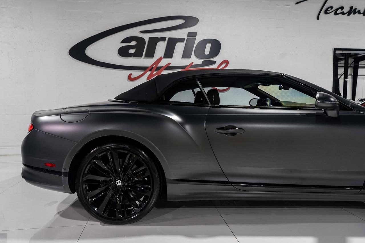 2022 Bentley Continental GTC Speed Anthracite Satin paint,Hotspur/Beluga interior,Blackline Specification,Naim audio & MORE!! Fort Lauderdale FL