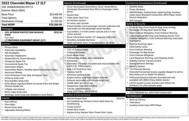 2022 Chevrolet Blazer LT Raleigh NC
