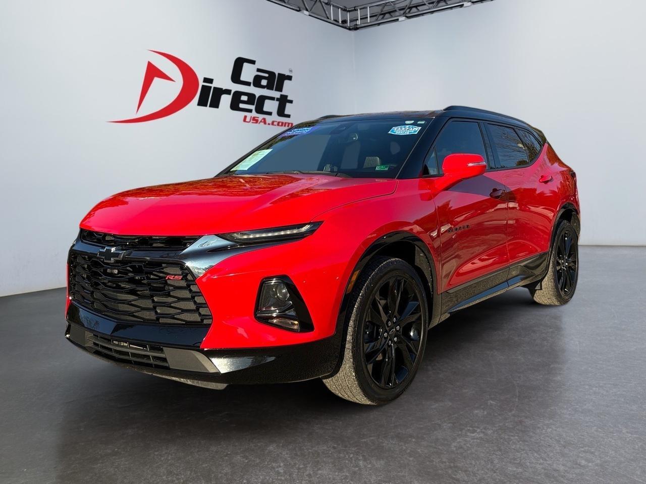 2022 Chevrolet Blazer RS, AUTO START/STOP, BLIND SPOT ALERT, LANE KEEP ASSIST, POWER LIFTGATE, BACKUP CAMERA, PARKING SENSORS, HEATED STEERING WHEEL & SEATS, APPLE CARPLAY/ANDROID AUTO, ONLY 1 OWNER, GREAT RELIABILITY, BLAZE THE ROAD!