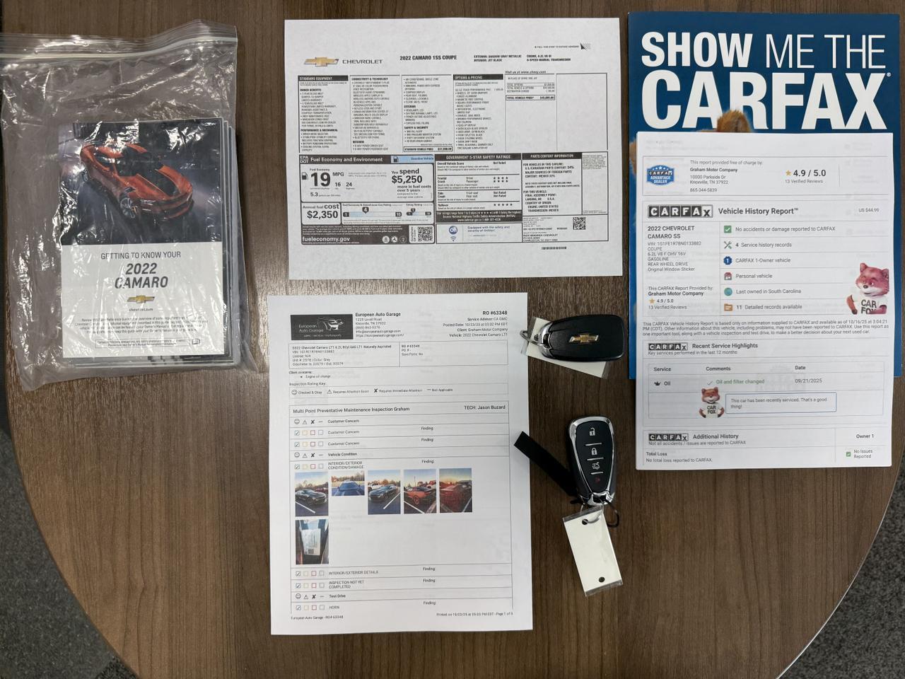 2022 Chevrolet Camaro 1SS Knoxville TN