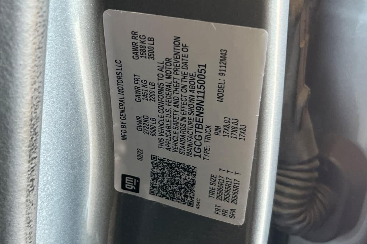 2022 Chevrolet Colorado 4WD Work Truck Roseville CA