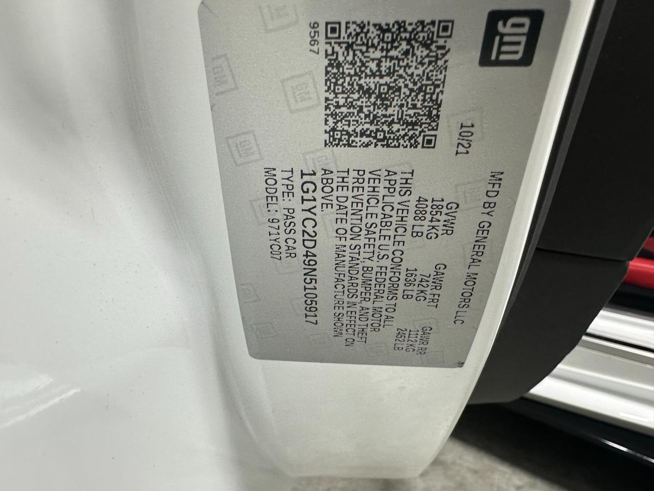 2022 Chevrolet Corvette 3LT Houston TX