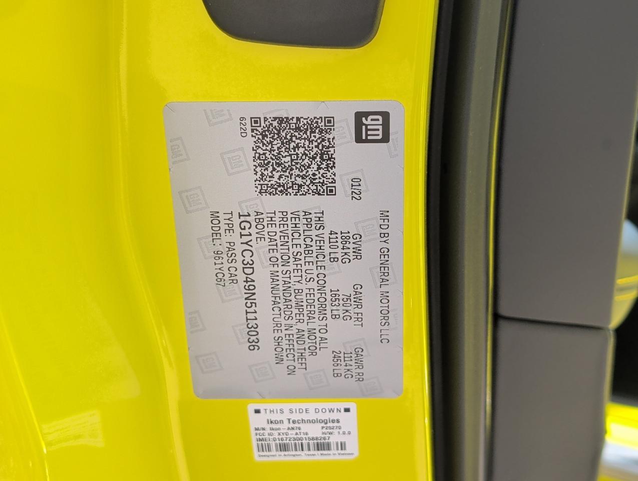 2022 Chevrolet Corvette 3LT San Juan TX