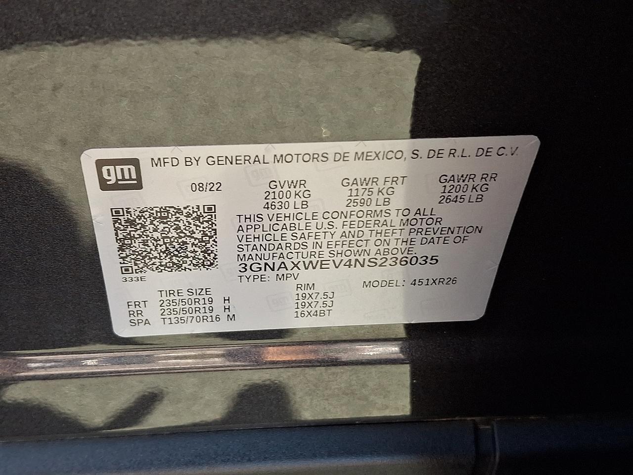 2022 Chevrolet Equinox AWD RS Vineland NJ