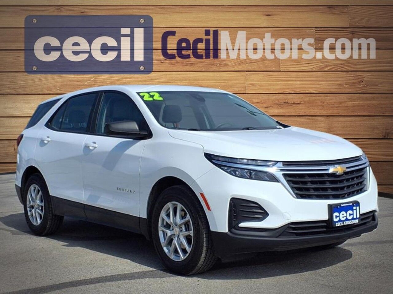 Certified 2022 Chevrolet Equinox LS with VIN 2GNAXHEV6N6121690 for sale in Burnet, TX